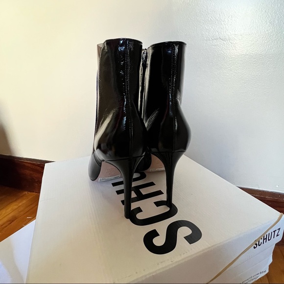 NWT Schutz Adilene Patent Leather Ankle Bootie